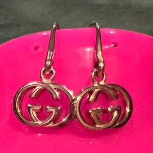 Gucci Gold Double G Drop Earrings